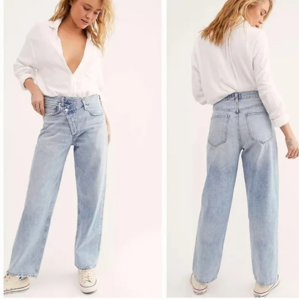 AGOLDE Criss Cross Upsized Boyfriend Jeans In Suburbia - Picture 3 of 12